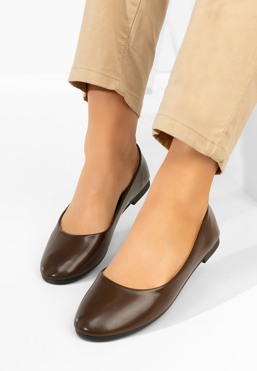 Дамски балерини Zoenia кафяв