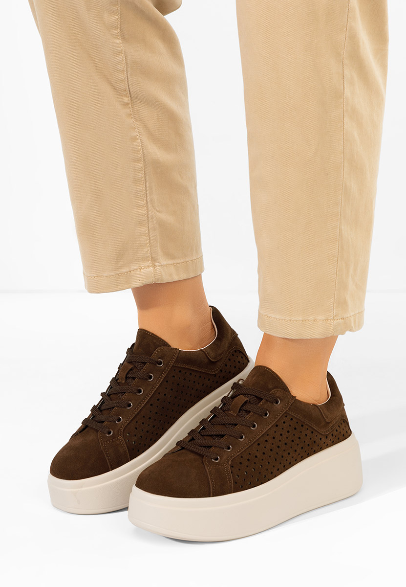 Cникърси на платформа Siminia кафяв