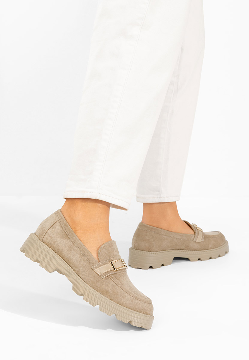 Дамски мокасини Katiana каки