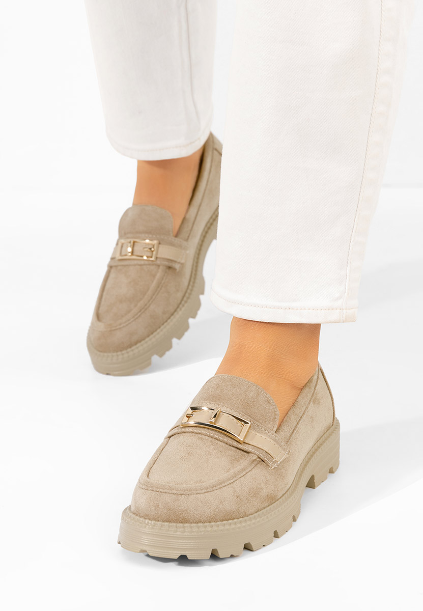 Дамски мокасини Katiana каки