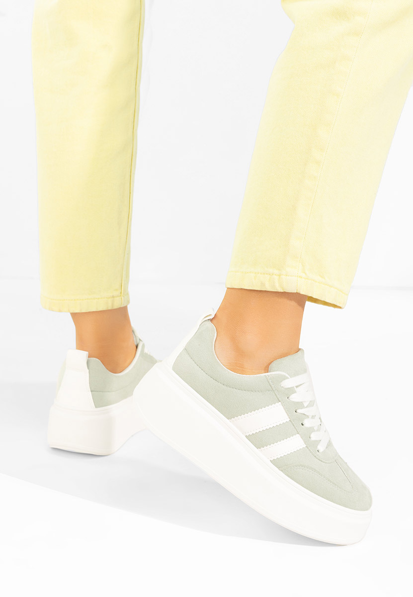 Cникърси на платформа Semana зелен