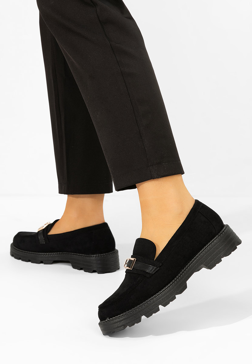 Дамски мокасини Katiana черни