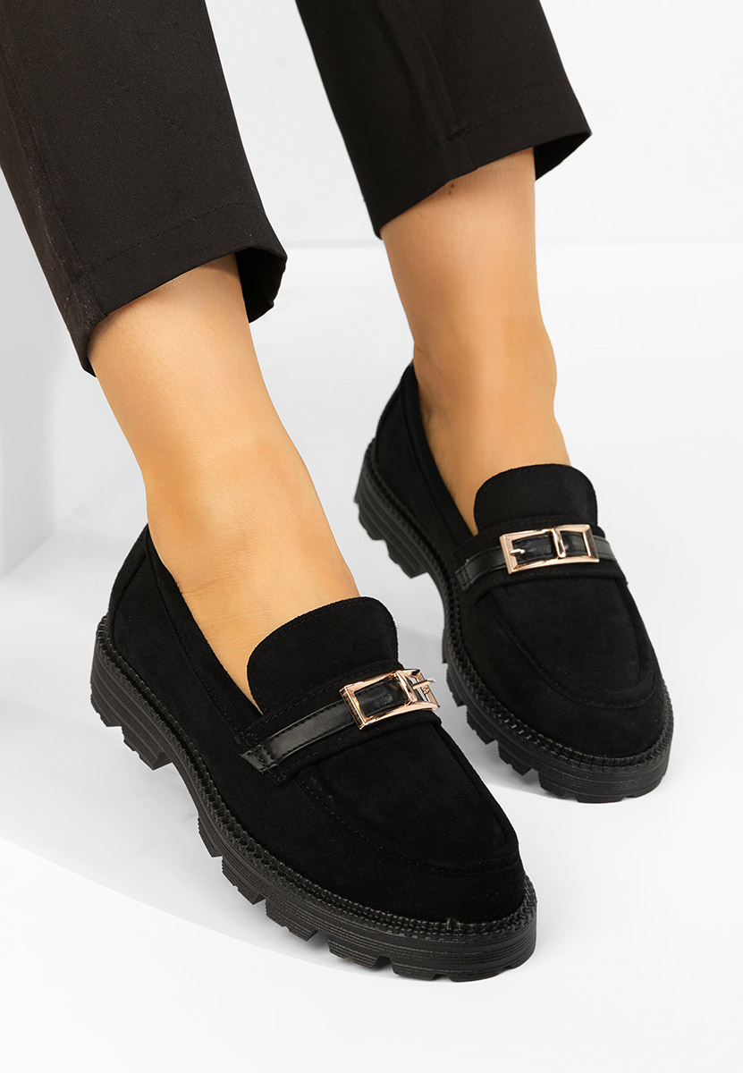 Дамски мокасини Katiana черни