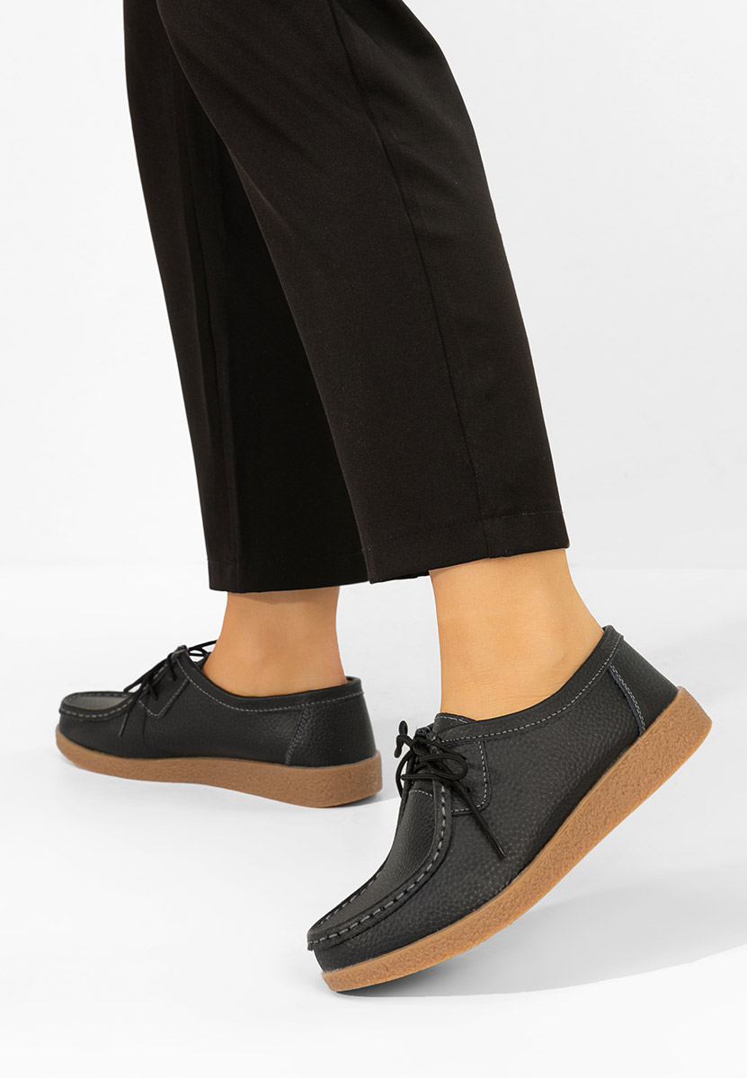 Дамски мокасини Afinia черни