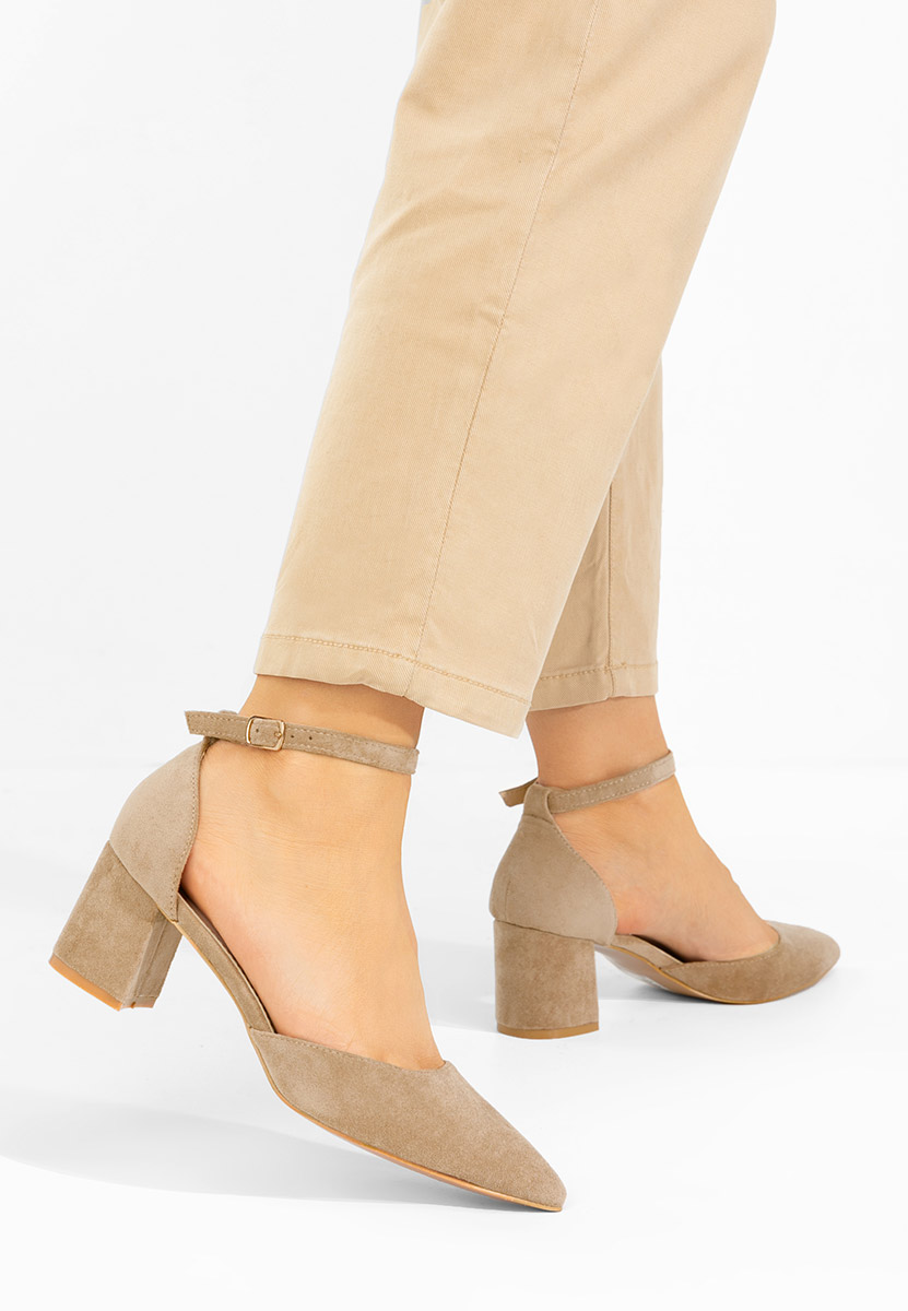 Oбувки с дебел ток Elrosa каки