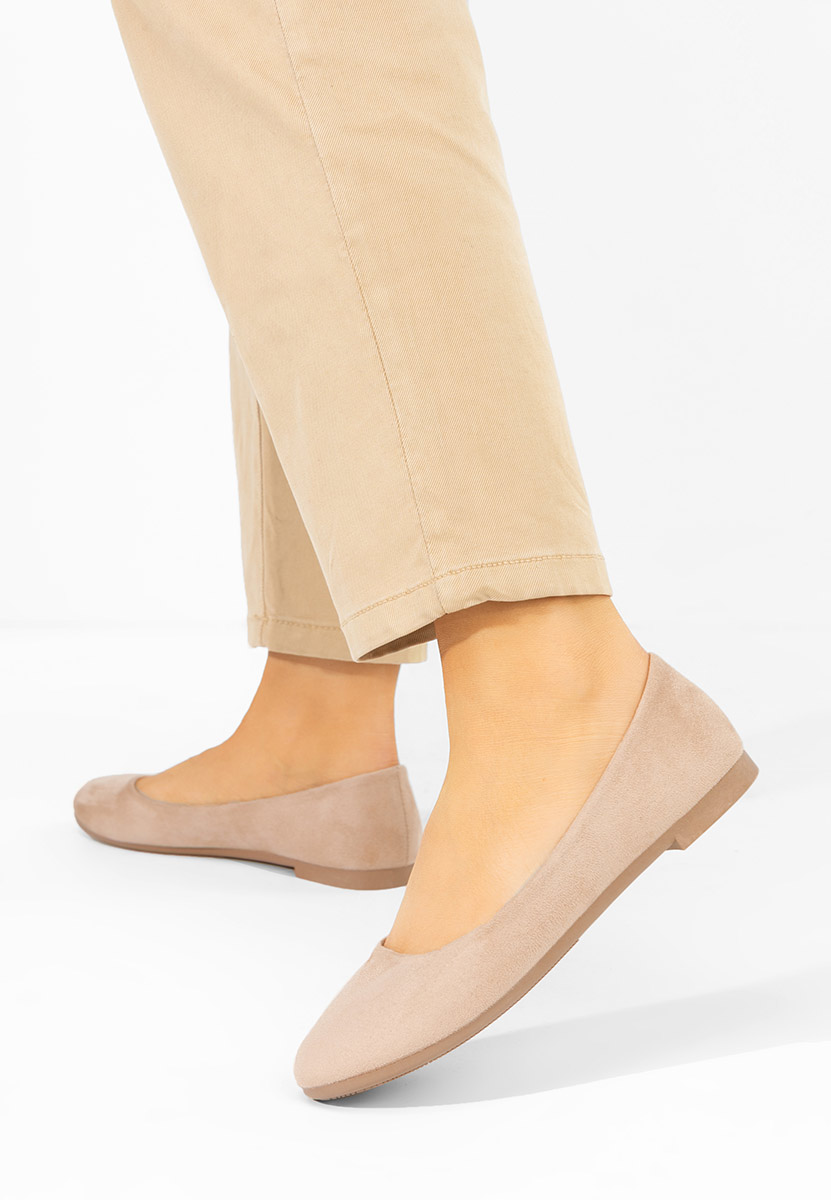 Дамски балерини Agappia телесен цвят