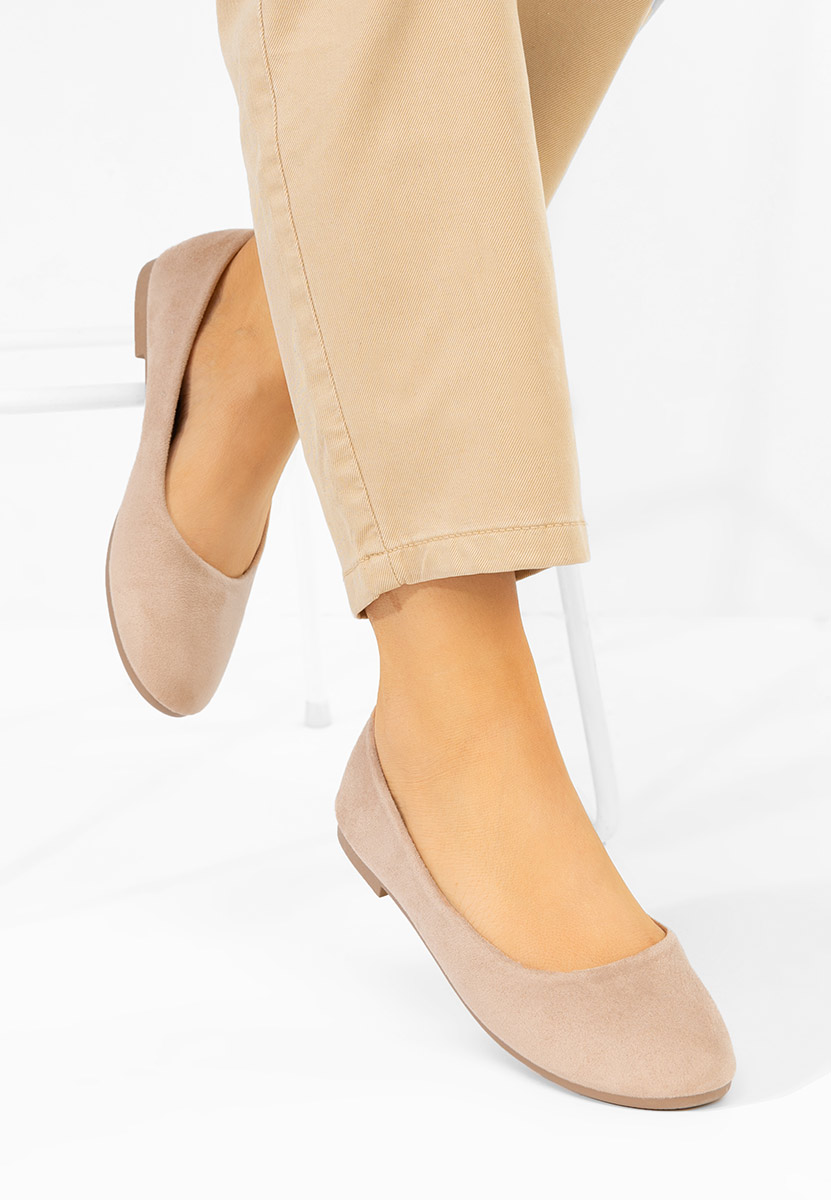 Дамски балерини Agappia телесен цвят