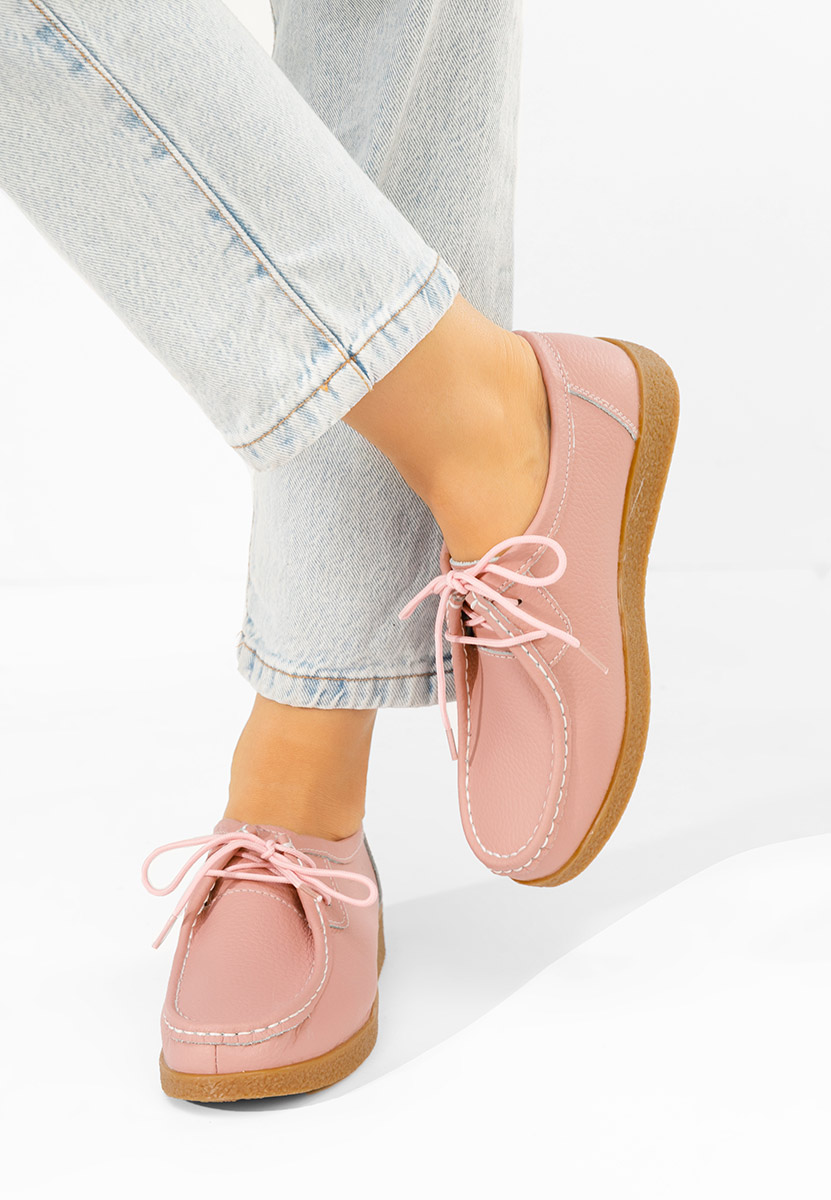 Дамски мокасини Afinia розов