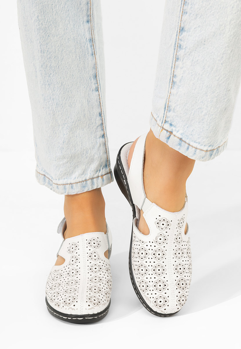 Обувки на ток Ofelya бели