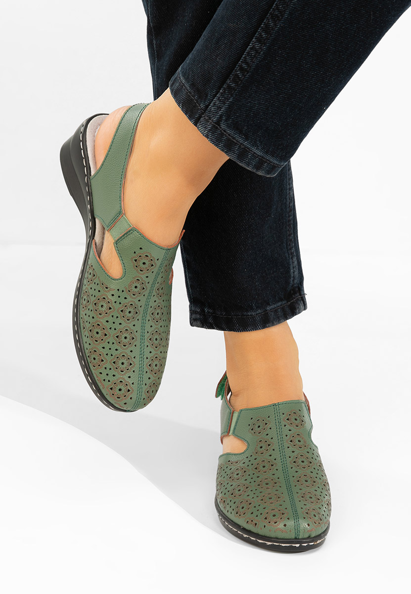Обувки на ток Ofelya зелен