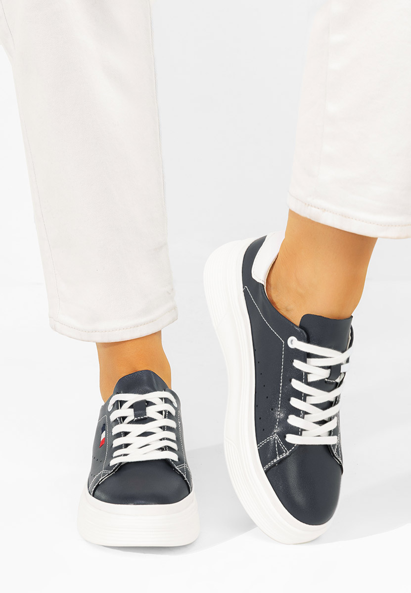 Cникърси на платформа Tasiana военно син