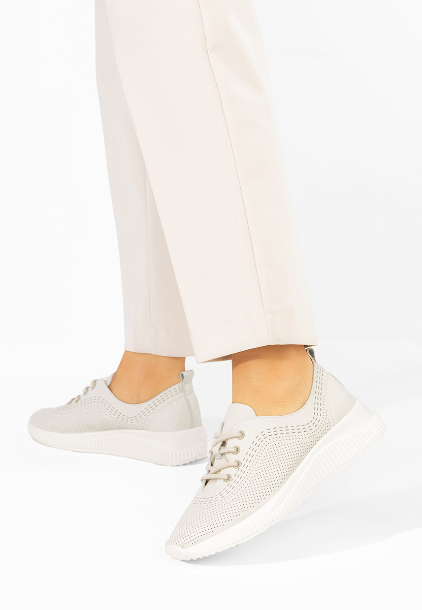 Ежедневни обувки естествена кожа Lafora бежов