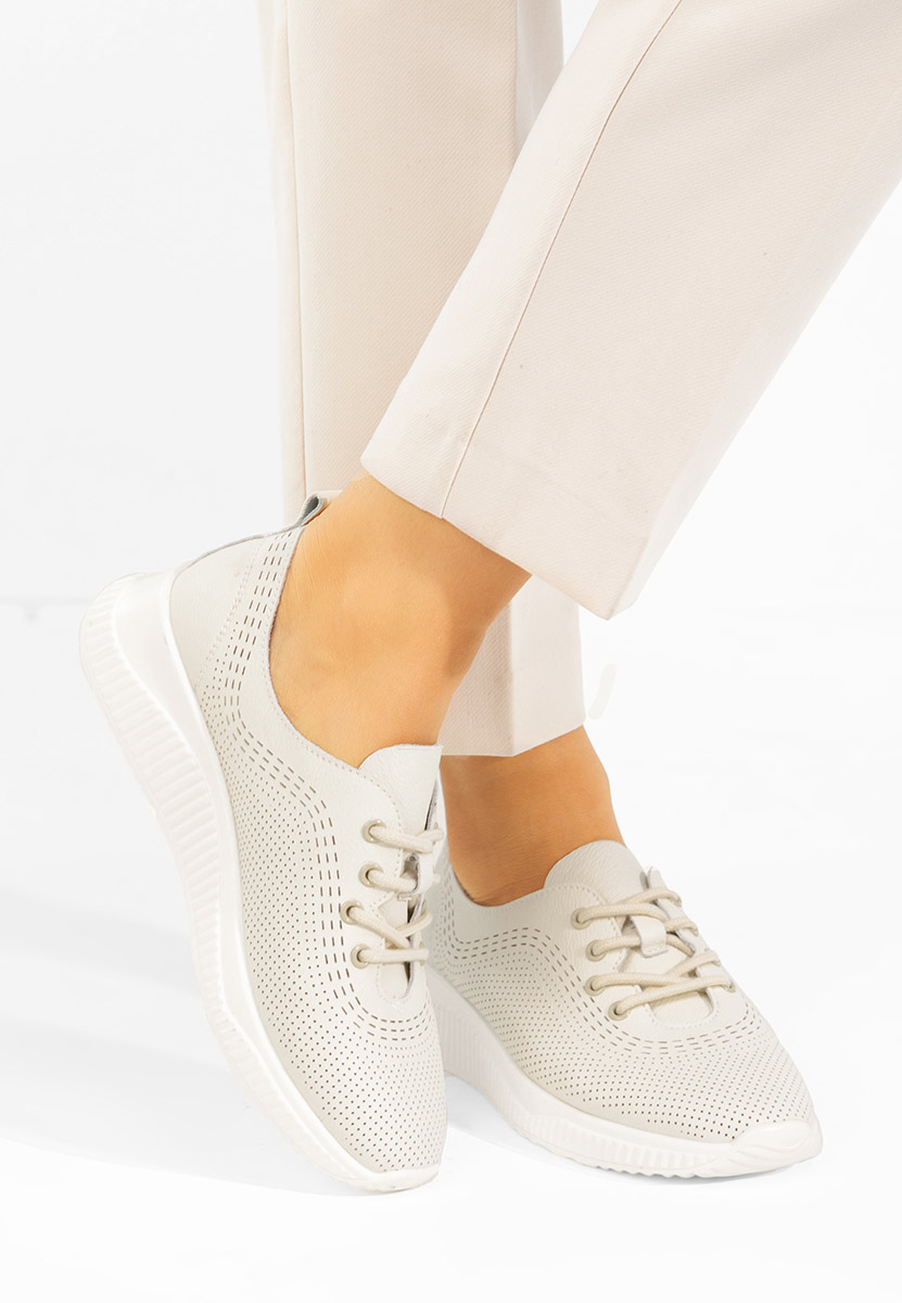 Ежедневни обувки естествена кожа Lafora бежов