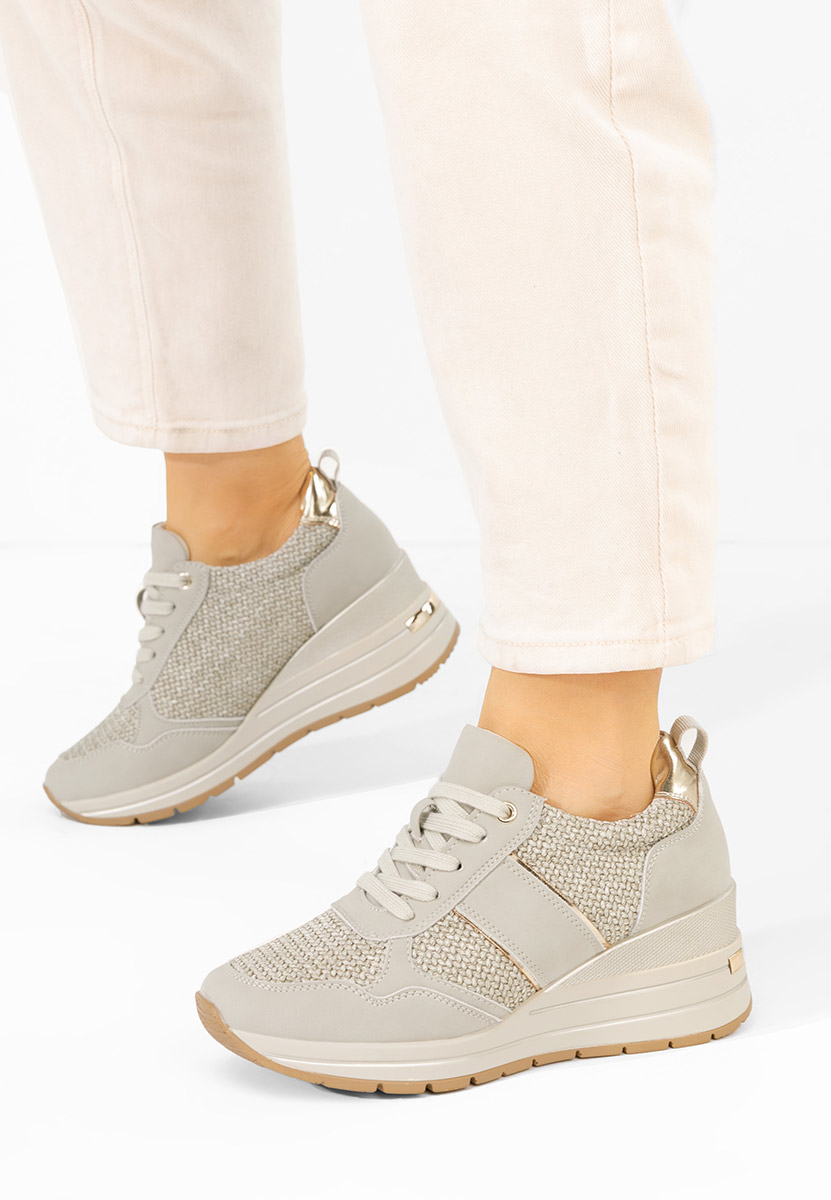 Cникърси на платформа Izadora зелен