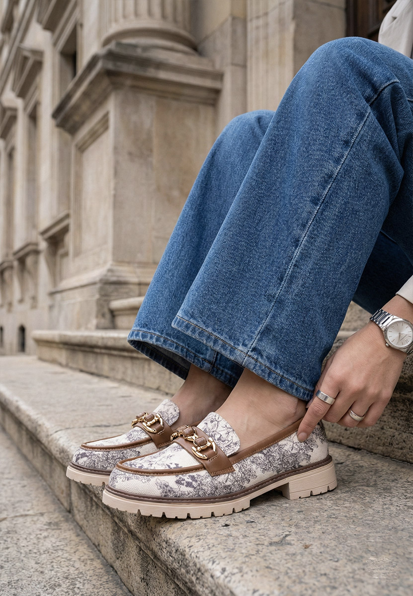 Дамски мокасини Amberlin камел