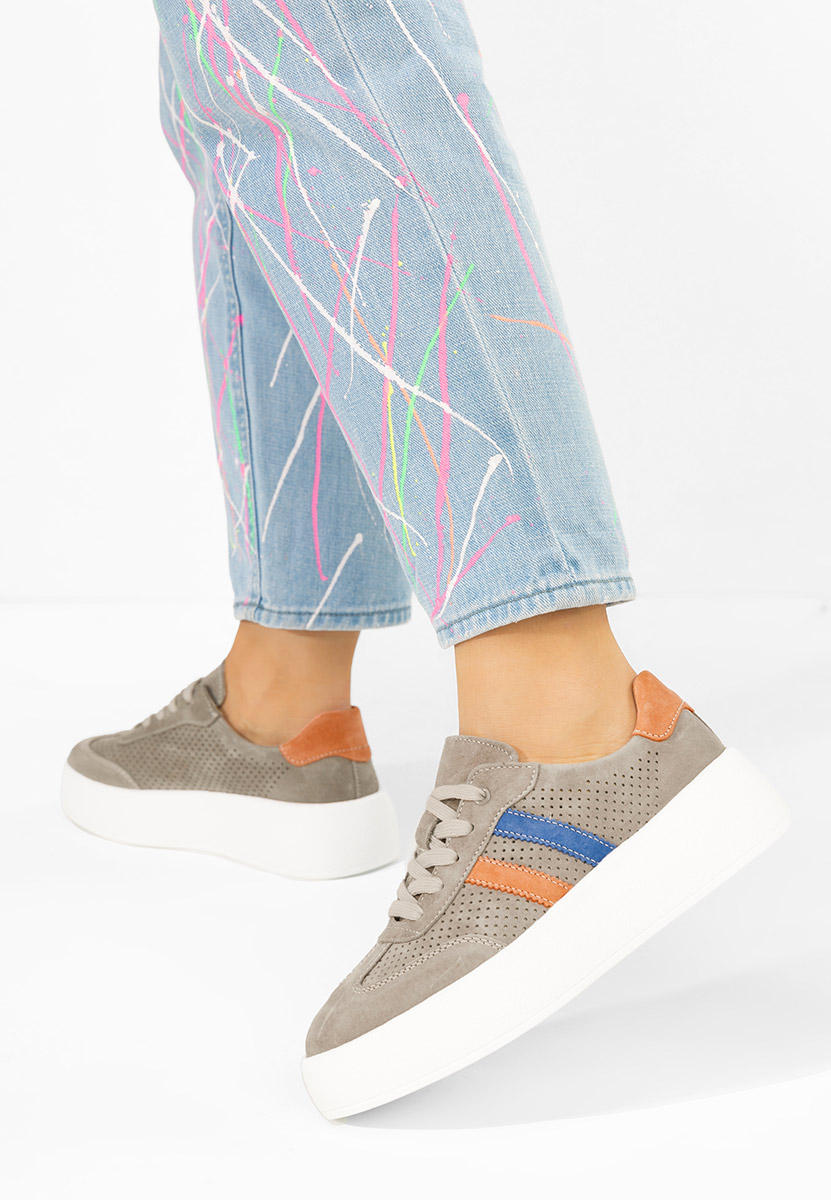 Дамски сникърси Jiustina сив