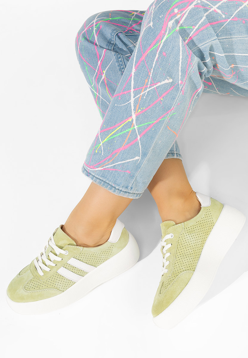 Дамски сникърси Jiustina зелен