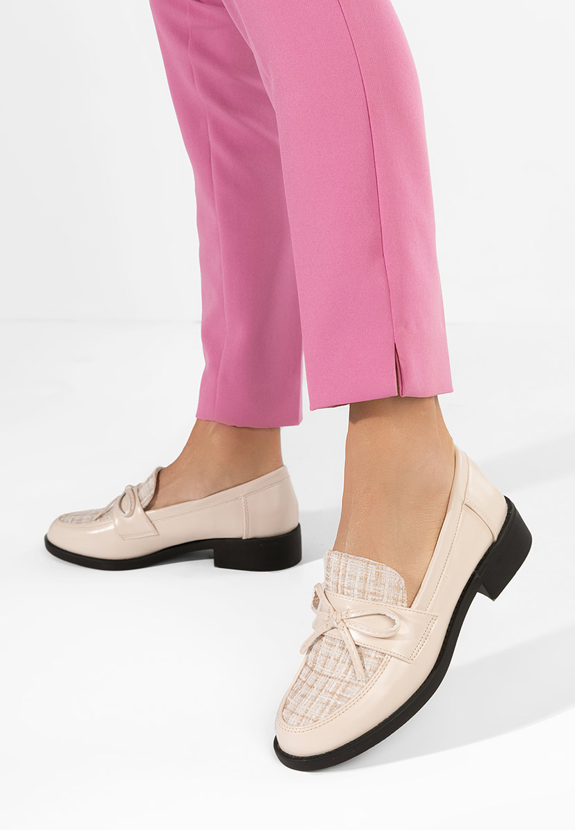 Дамски мокасини Aliera бежов