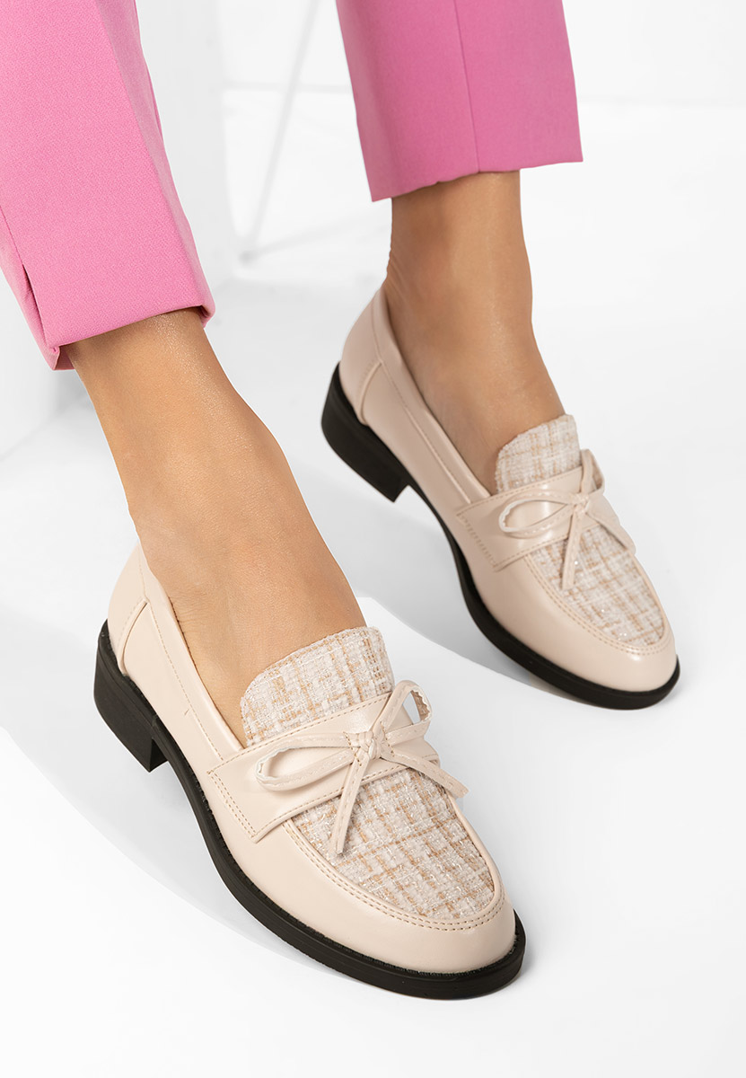 Дамски мокасини Aliera бежов