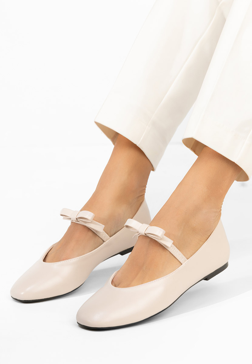 Дамски балерини Iviona бежов