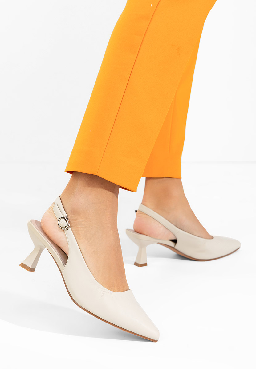 Обувки на ток Semina бежов