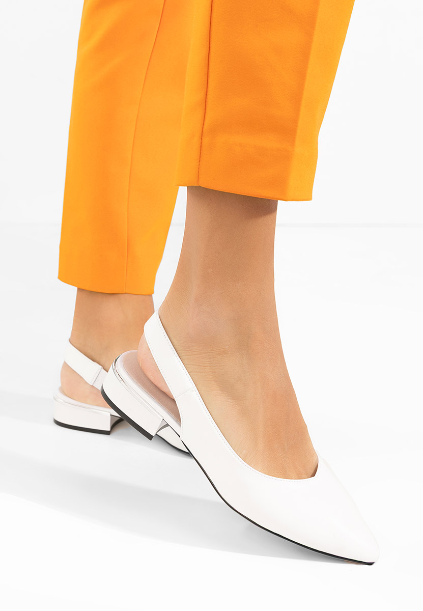 Обувки на ток Melizia бели