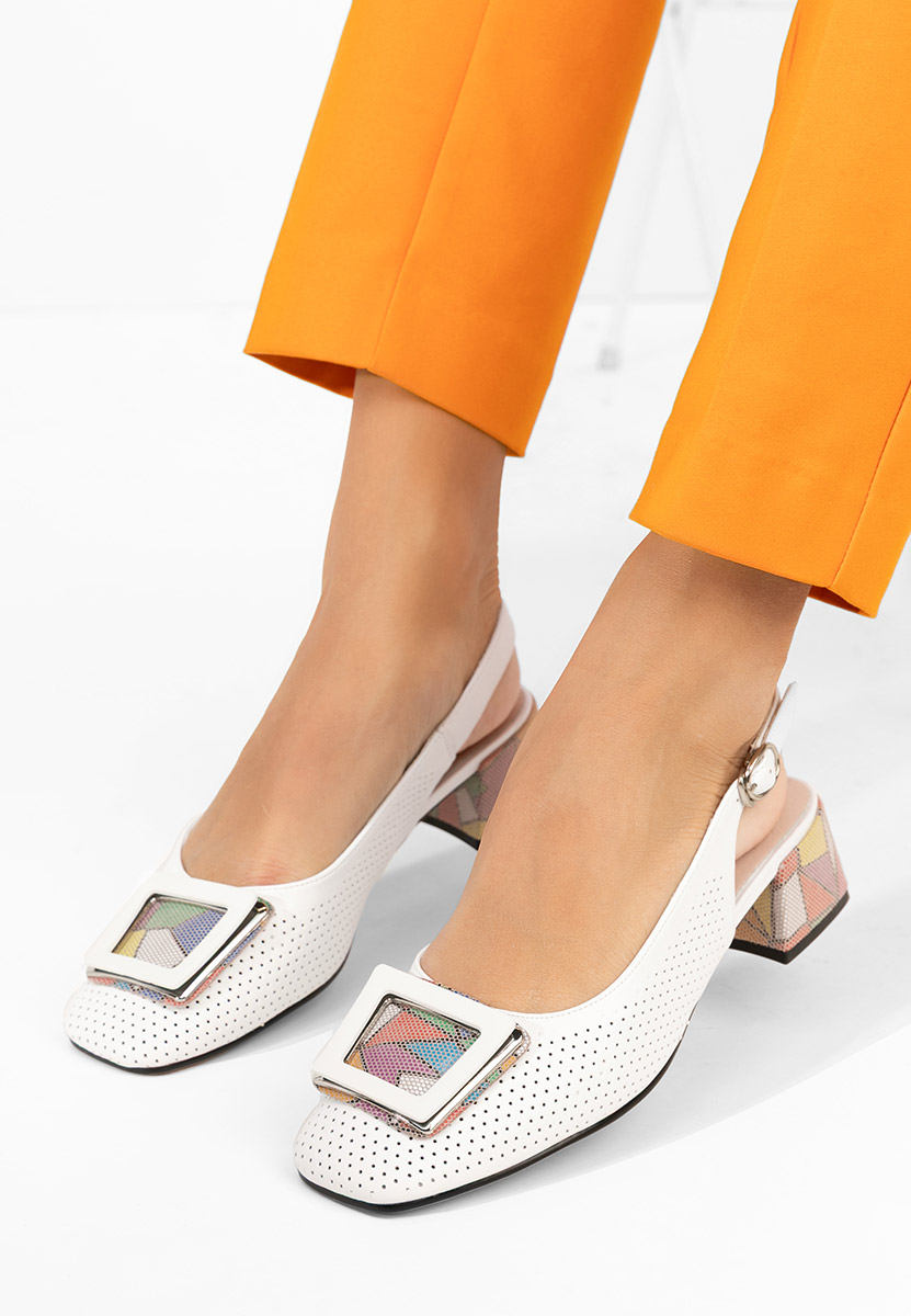 Обувки на ток Belindia бели