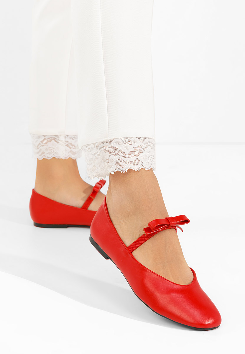 Дамски балерини Iviona червен