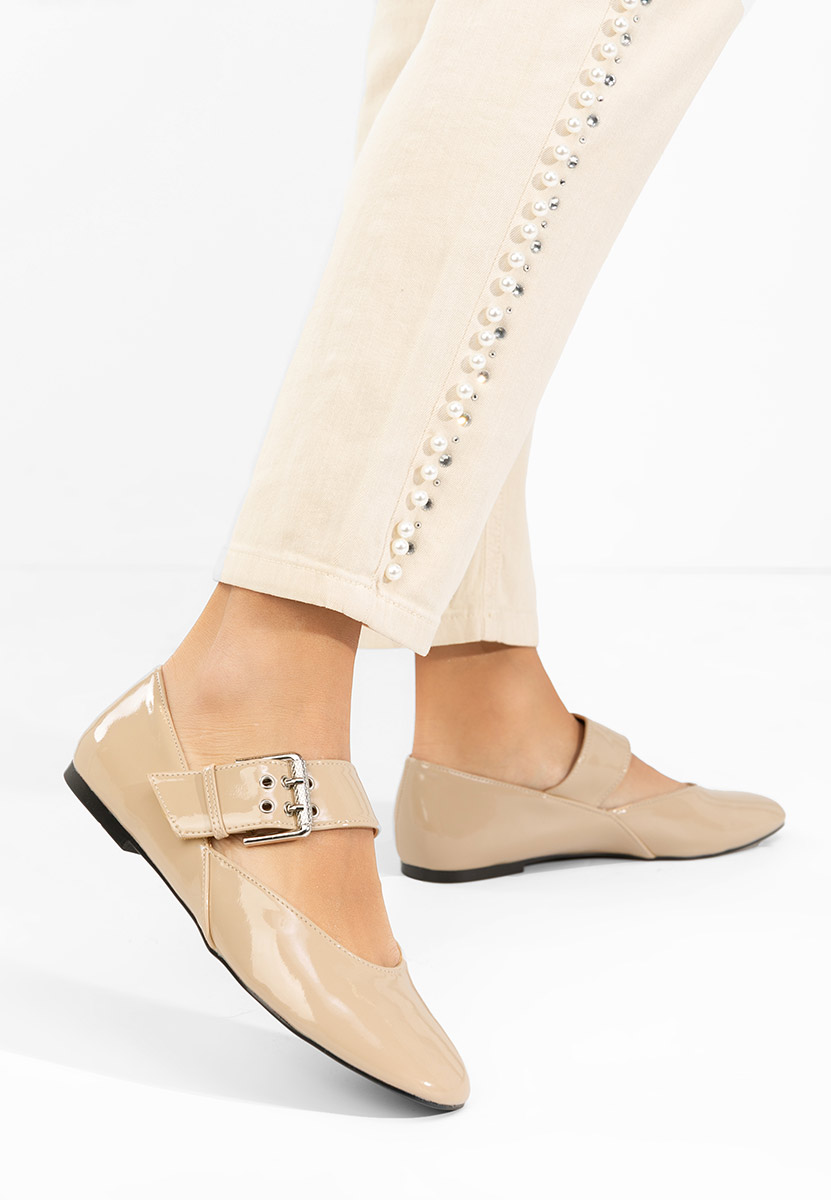 Дамски балерини Katalea бежов