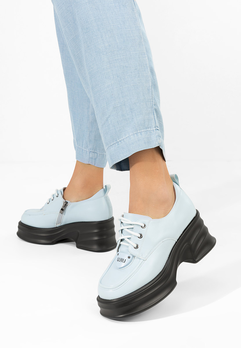 Mокасини на платформа Adnana син