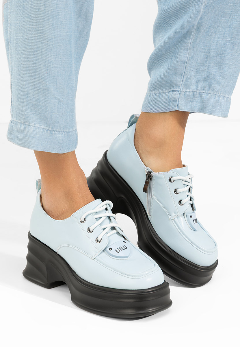 Mокасини на платформа Adnana син