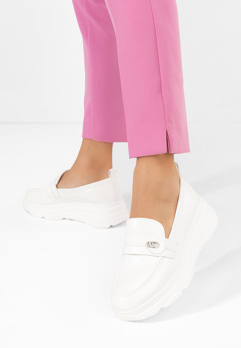 Mокасини на платформа Anhelica бели