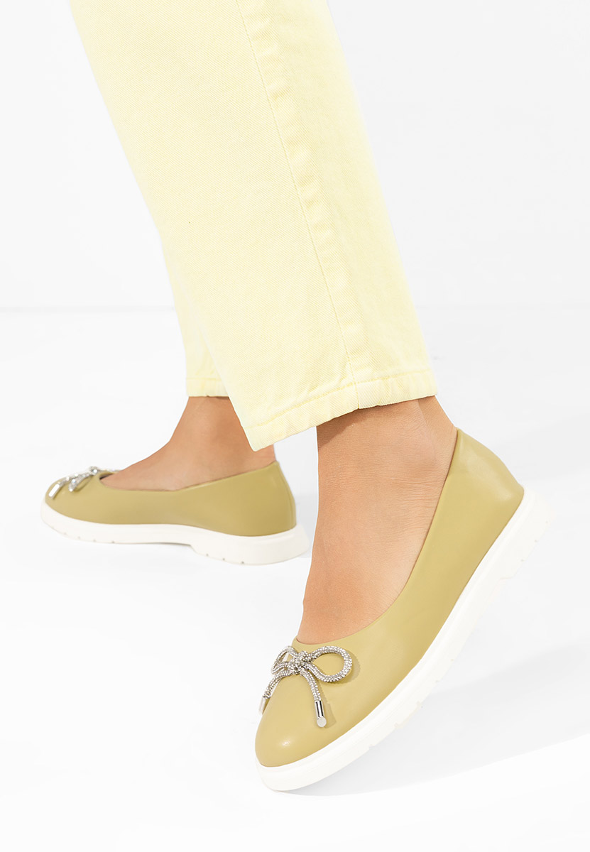 Дамски балерини Simonna жълт