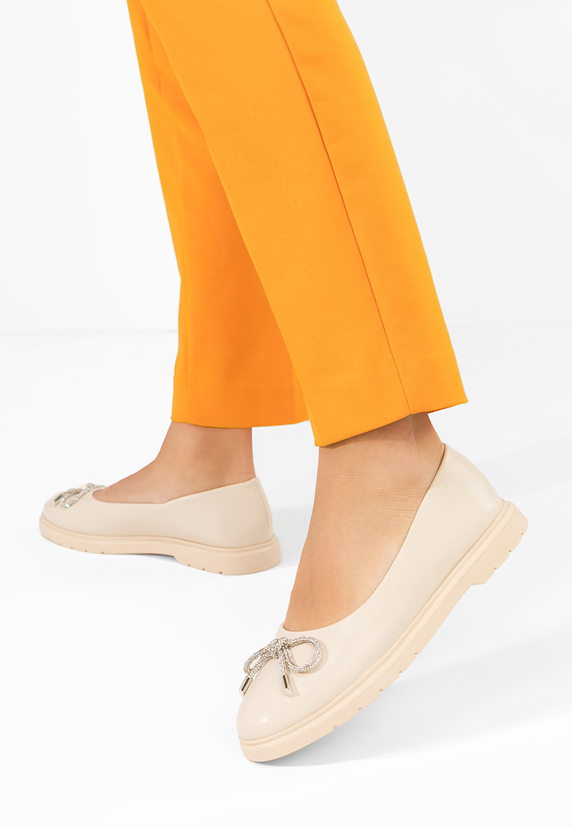 Дамски балерини Simonna бежов