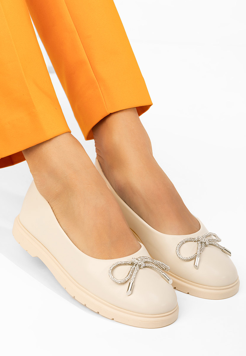 Дамски балерини Simonna бежов