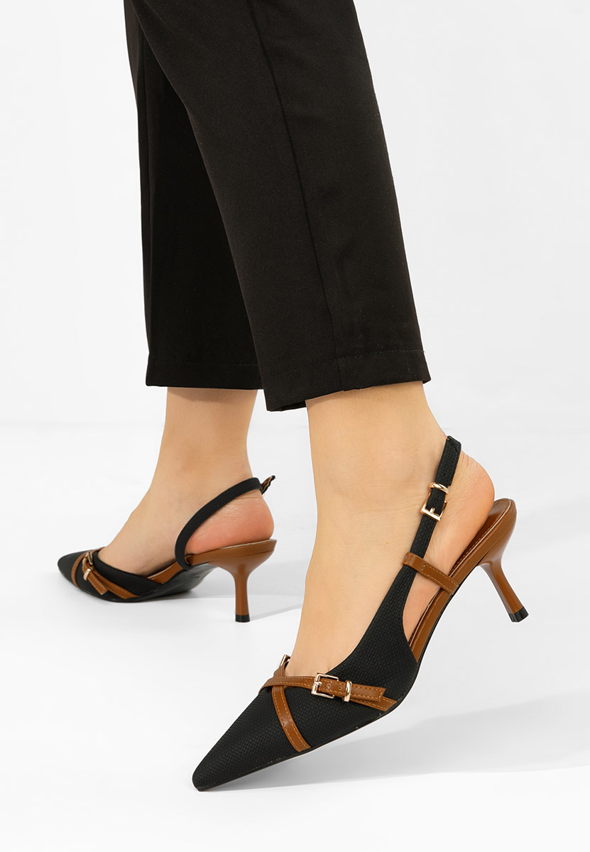 Обувки на ток Ofeliana черни