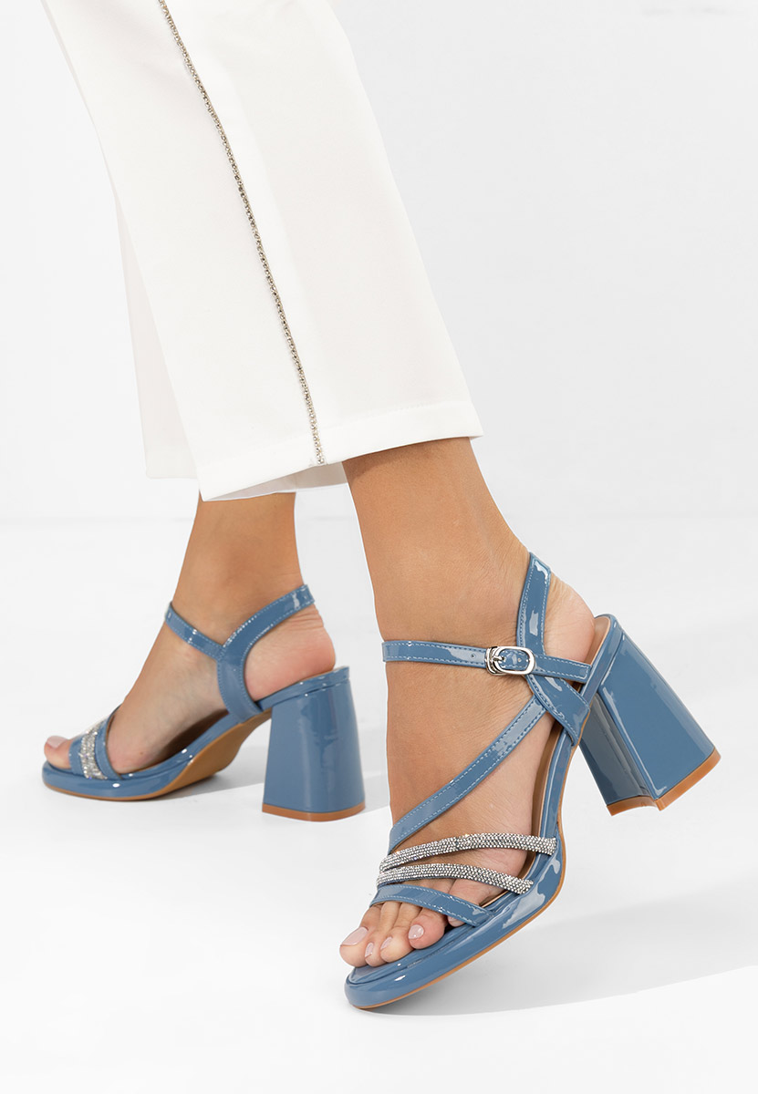 Сандали на ток Bogdana син