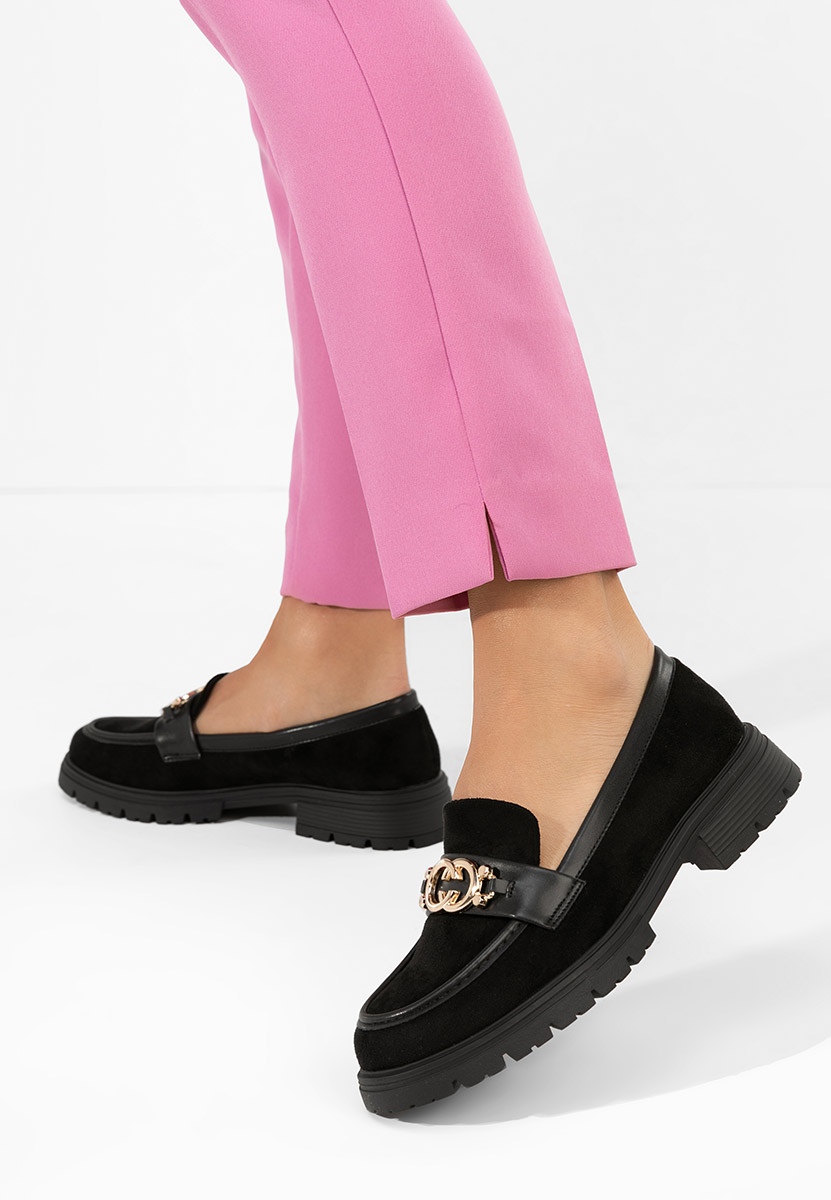 Дамски мокасини Lenisia черни