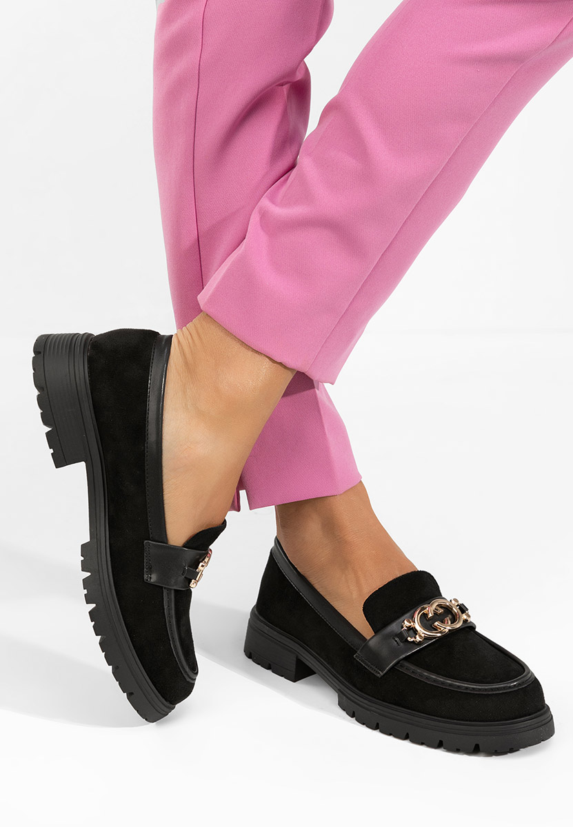 Дамски мокасини Lenisia черни