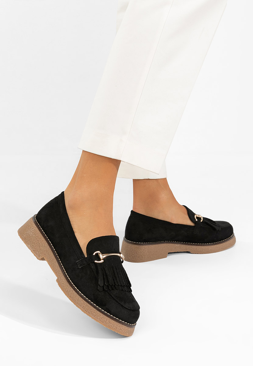 Дамски мокасини Kemily черни