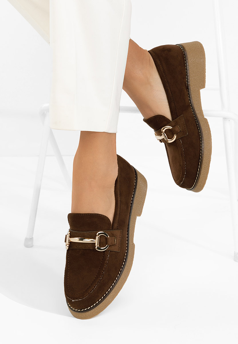 Дамски мокасини Ylenia кафяв