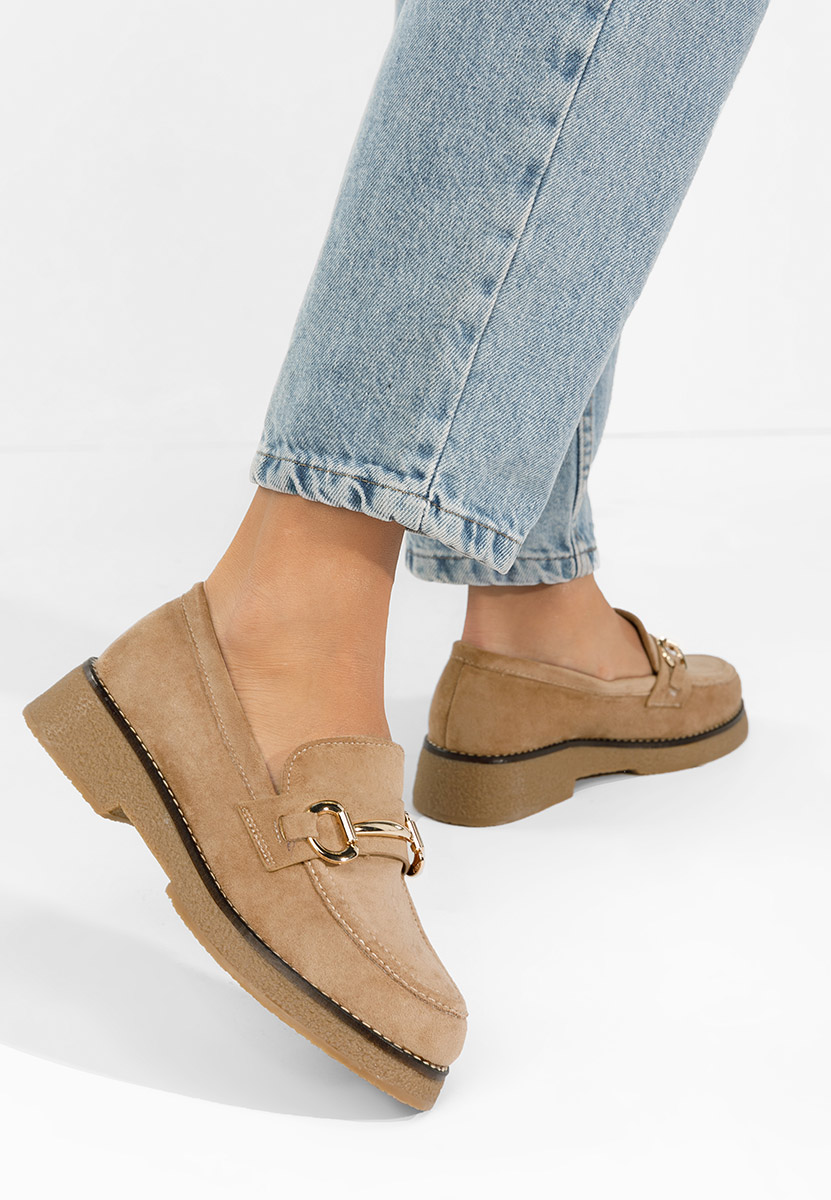 Дамски мокасини Ylenia каки