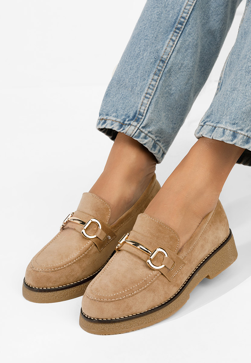 Дамски мокасини Ylenia каки