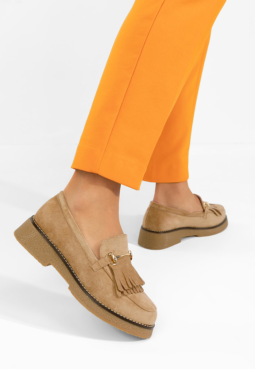 Дамски мокасини Kemily каки