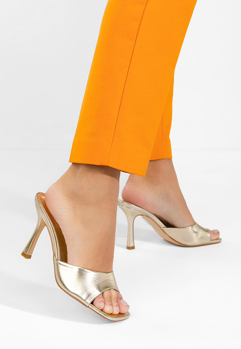 Чехли на ток Elseia златен