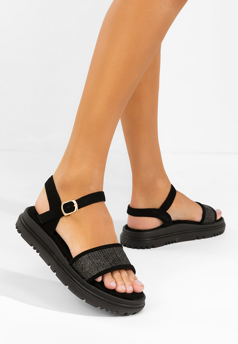 Сандали на платформа Donetia черен