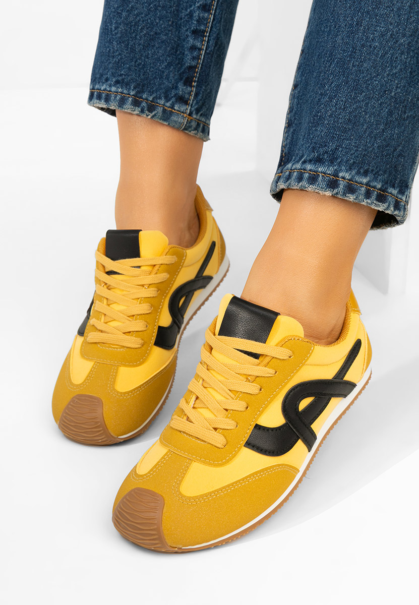 Дамски сникърси Kalindia жълт