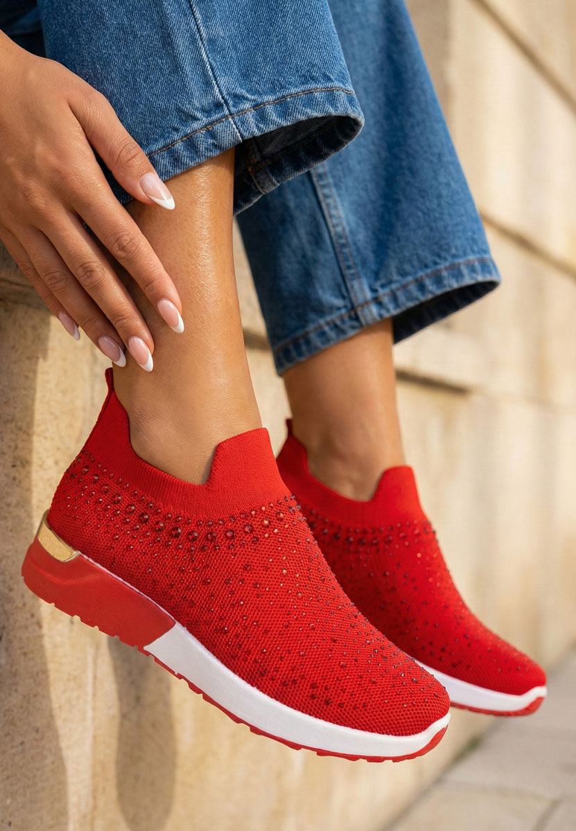 Дамски сникърси Marcie червен