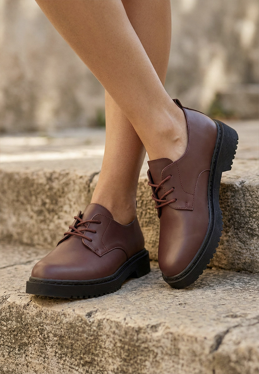 Ежедневни обувки Cherelle Винено червено