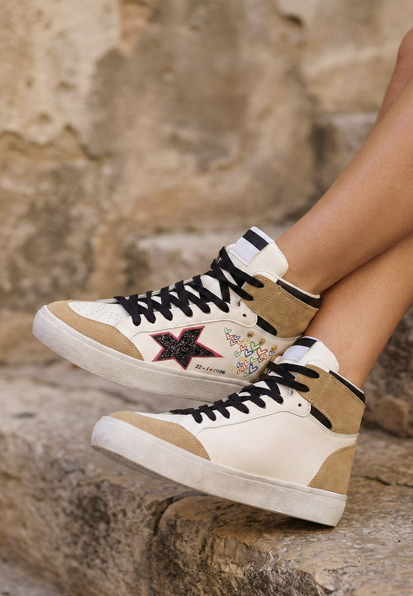 Cникърси High-Top Morella V2 бели